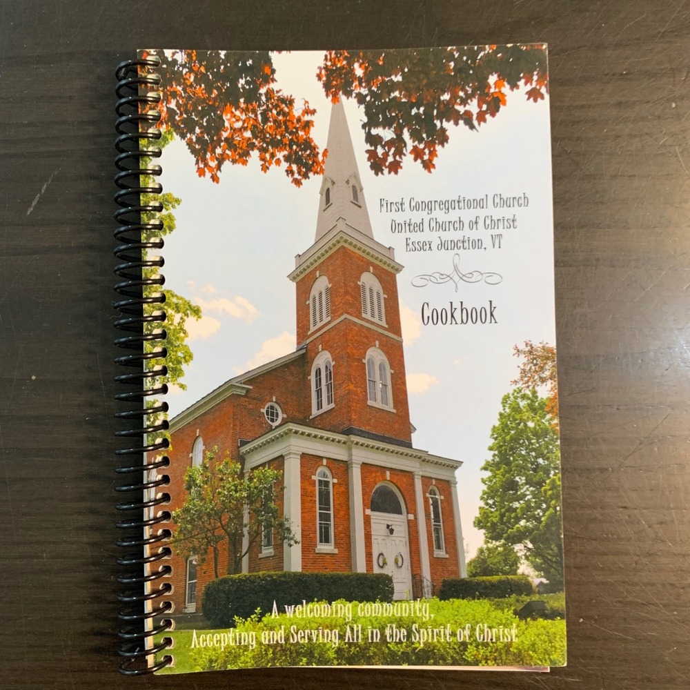 First Congregational Church Essex Junction VT 2012 Cookbook Recipes Spiral Bound